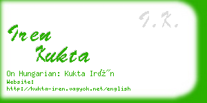 iren kukta business card